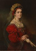 Friedrich von Amerling Portrait of Marie Paterno oil painting artist